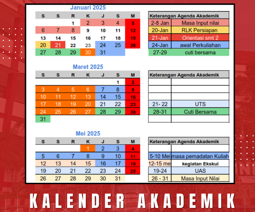 Kalender Akademik PPG Calon Guru G.2/2025 Semester (Genap)